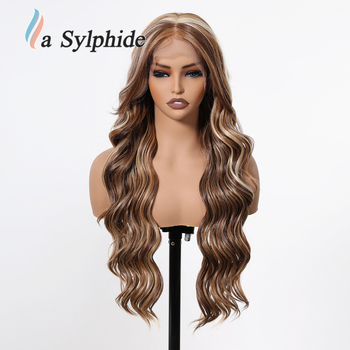 La Sylphide kovrčava perika s pramenom i čipkom na prednjem dijelu, ručno tkanо, sintetičko vlakno Futura, može se bojiti