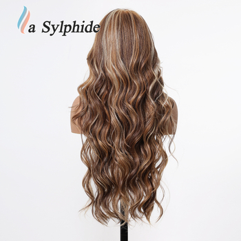 La Sylphide kovrčava perika s pramenom i čipkom na prednjem dijelu, ručno tkanо, sintetičko vlakno Futura, može se bojiti