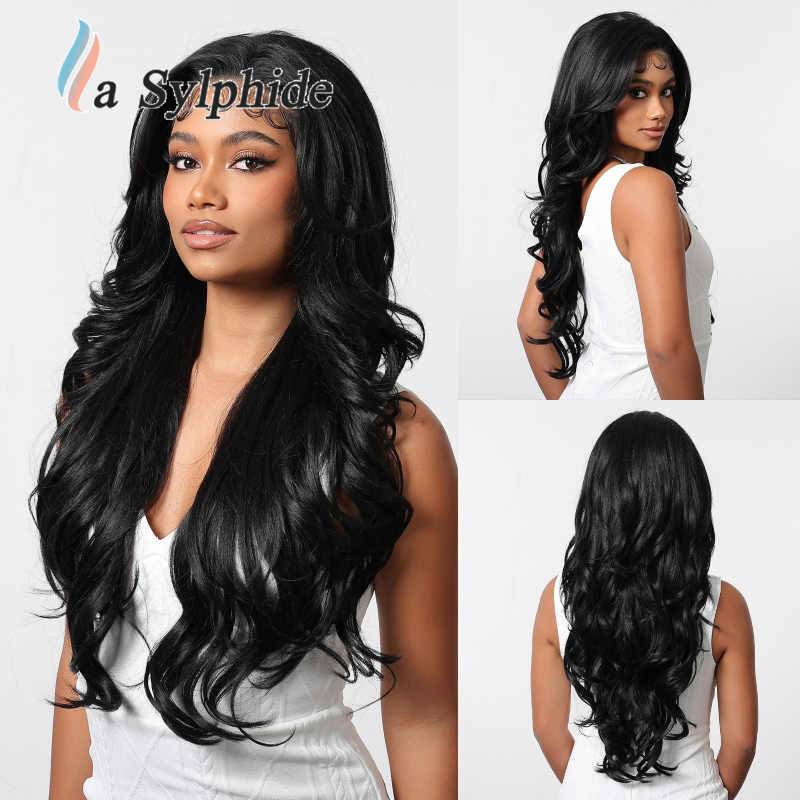 La Sylphide kovrčava perika s pramenom i čipkom na prednjem dijelu, ručno tkanо, sintetičko vlakno Futura, može se bojiti