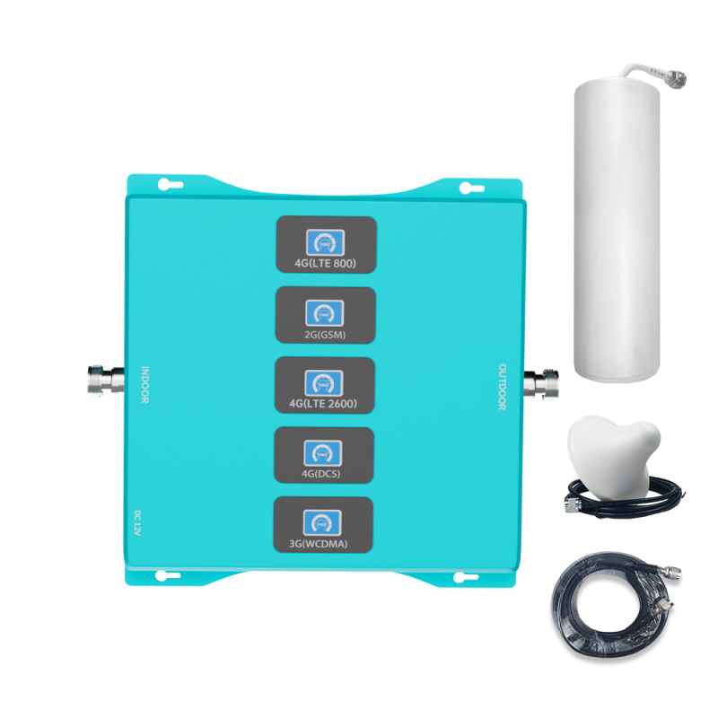 Grand unutarnji pojačivač signala za GSM/WCDMA/LTE, modeli S5B20GDWI-Y / S5B20GDWI-LAYS, raspon frekvencija 800–2600 MHz, pokrivenost do 200 Ping, ugrađeni firewall