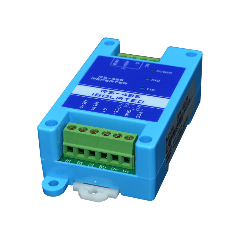 RS-485 επαναληπτης οπτικής απομόνωσης, βιομηχανικού επιπέδου, πλήρης απομόνωση με προστασία από κεραυνούς, ενίσχυση σήματος για εκτεταμένη εμβέλεια, αντιπαρεμβολικός σχεδιασμός