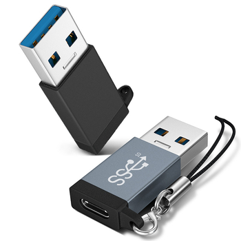 USB 3.0 muški na USB-C 3.1 ženski adapter za prijenos podataka i brzo punjenje; USB-C sučelje; OTG sinhronizacija podataka; brzine do 10 Gbps; do 100W napajanje; kompatibilno s laptopom, PC-om, punjačem, Power Bank, Quest Link