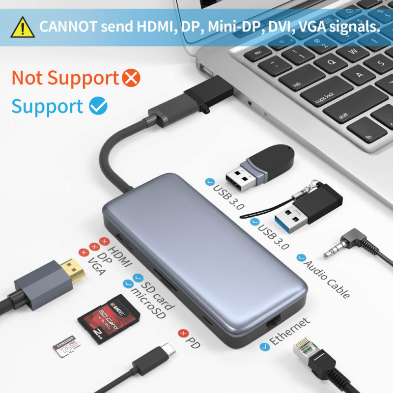 USB 3.0 muški na USB-C 3.1 ženski adapter za prijenos podataka i brzo punjenje; USB-C sučelje; OTG sinhronizacija podataka; brzine do 10 Gbps; do 100W napajanje; kompatibilno s laptopom, PC-om, punjačem, Power Bank, Quest Link