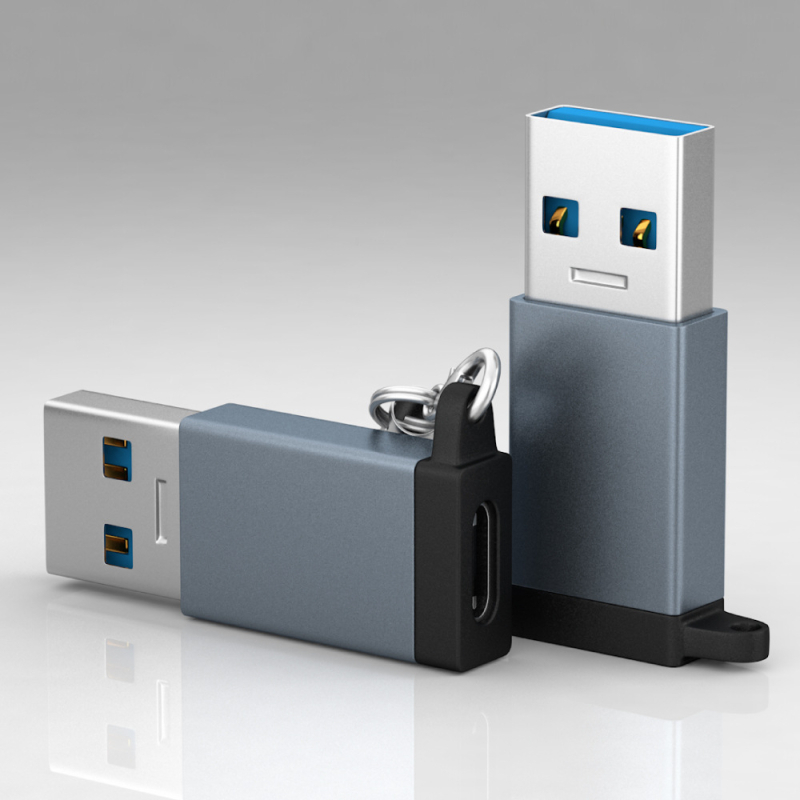 USB 3.0 muški na USB-C 3.1 ženski adapter za prijenos podataka i brzo punjenje; USB-C sučelje; OTG sinhronizacija podataka; brzine do 10 Gbps; do 100W napajanje; kompatibilno s laptopom, PC-om, punjačem, Power Bank, Quest Link