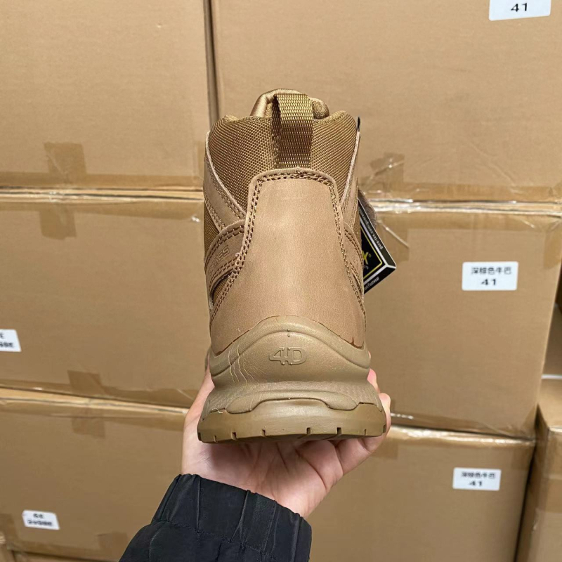 Защитни планински обувки с телешка кожа, стоманена носна част, против пробив, средна горна част