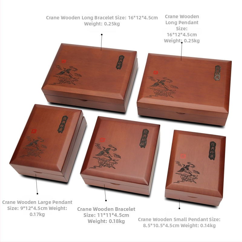 Cutie pentru bijuterii – Cutie clasică din lemn pentru ambalare bijuterii, Brand Zuofanyiren, Origine Guangzhou