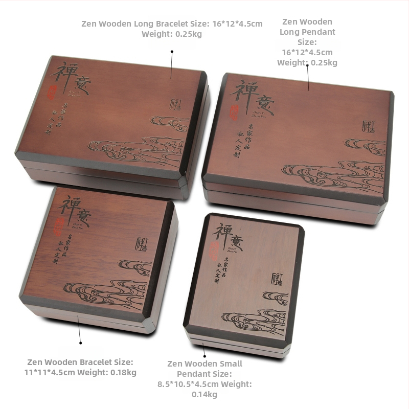 Cutie pentru bijuterii – Cutie clasică din lemn pentru ambalare bijuterii, Brand Zuofanyiren, Origine Guangzhou