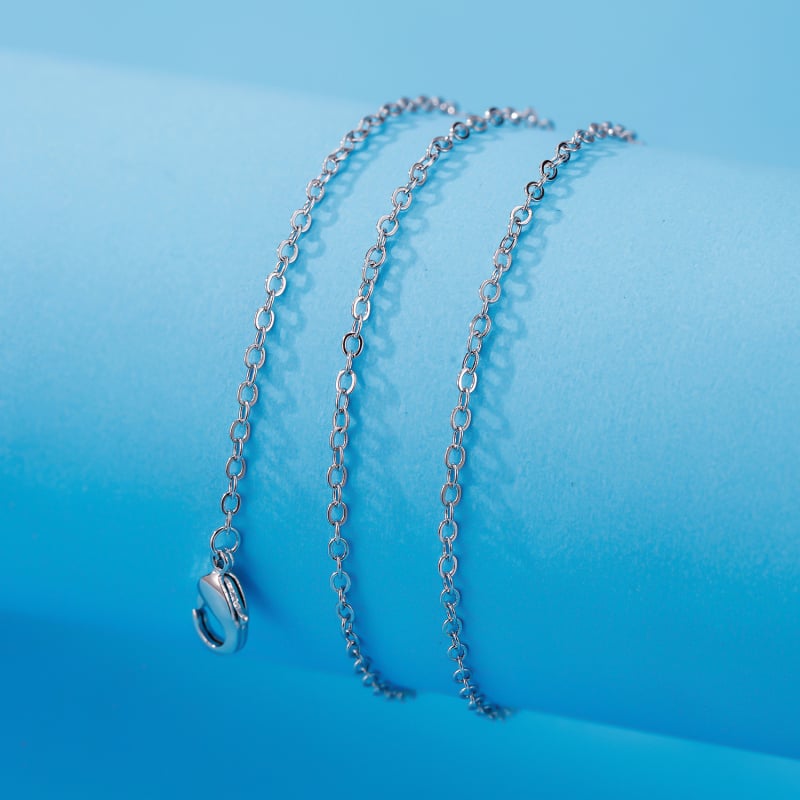 Li Brocade Jewelry viac-stylové reťazové náhrdelník: O-reťaz, box-reťaz, krížová reťaz, vlnovitá reťaz a melon-seed reťaz; meď, elektroplating; 99 čistota; možná súkromná značka