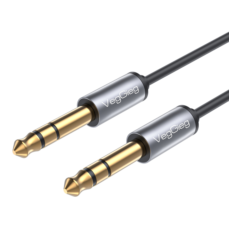 Weige W-S audio adapter: 6,5 mm muški na 3,5 mm ženski priključak, konverzija linije 2,5/3,5 mm, za računala, slušalice i mikrofon