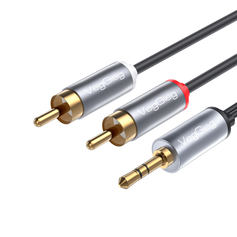 Weige W-S audio adapter: 6,5 mm muški na 3,5 mm ženski priključak, konverzija linije 2,5/3,5 mm, za računala, slušalice i mikrofon