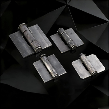 Željezni šarnir za vrata, H-tip, 4 mm, polirana površina, industrijskog stila