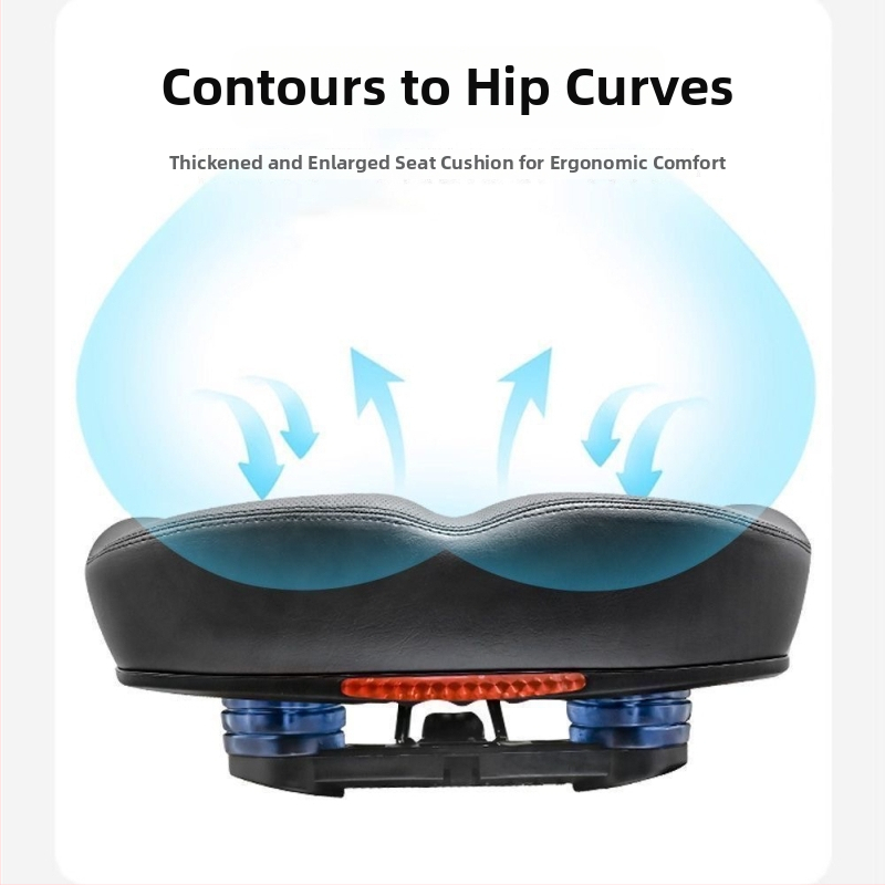 Σέλα ποδηλάτου, αφρώδες μαξιλαράκι, μοντέλο: διπλή διαδρομή/σωληνάκι μείωσης, συμβατό με τρίκυκλο