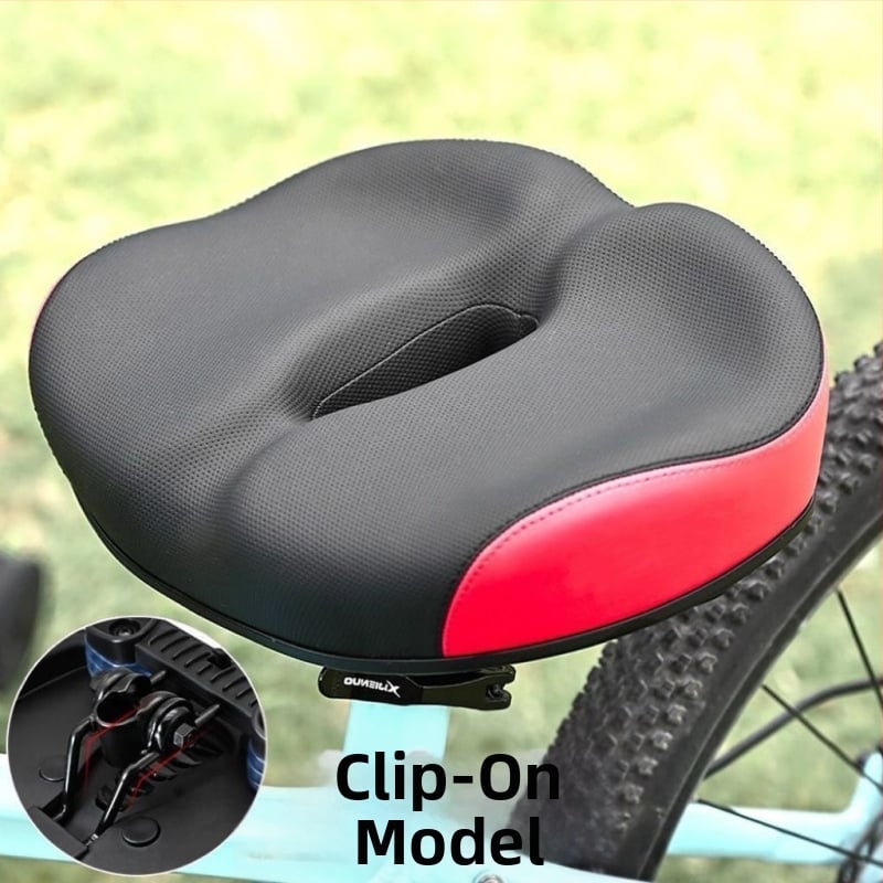 Σέλα ποδηλάτου, αφρώδες μαξιλαράκι, μοντέλο: διπλή διαδρομή/σωληνάκι μείωσης, συμβατό με τρίκυκλο