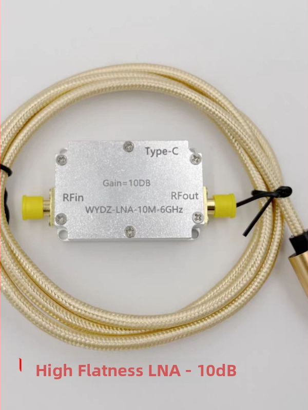 RF zosilňovač s vysokou rovnomernosťou odozvy, rozsah 10 MHz–6 GHz, zisk 10/20/30/40 dB, pre vysielanie alebo prijímanie signálu