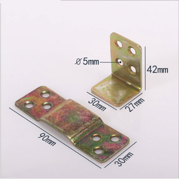 Šarka za krevet 2107 — nehrđajući čelik, PAWIS, za ladicu, moderni minimalistički stil