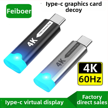 Emmons x610 Type-C emulátor grafickej karty s DP virtuálnym monitorom, 4K podpora, EDID konektor