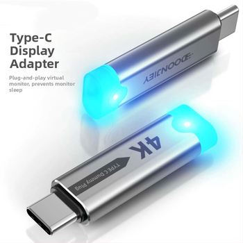 Emmons x610 Type-C emulátor grafickej karty s DP virtuálnym monitorom, 4K podpora, EDID konektor