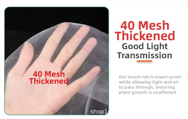 Polietilenska mreža protiv insekata za staklenik (Materijal: polietilen; Veličina mreže: 14–120 mesh; Promjer žice: 10–20; Šifra proizvoda: 001; Radni vijek: 3–5 godina)
