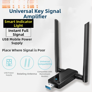 Napájaný cez USB Wi‑Fi zosilňovač pre domáci smerovač – opakovač a bezdrôtový extender cez stenu