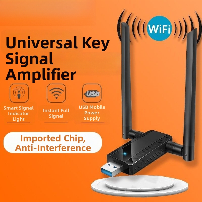 Napájaný cez USB Wi‑Fi zosilňovač pre domáci smerovač – opakovač a bezdrôtový extender cez stenu