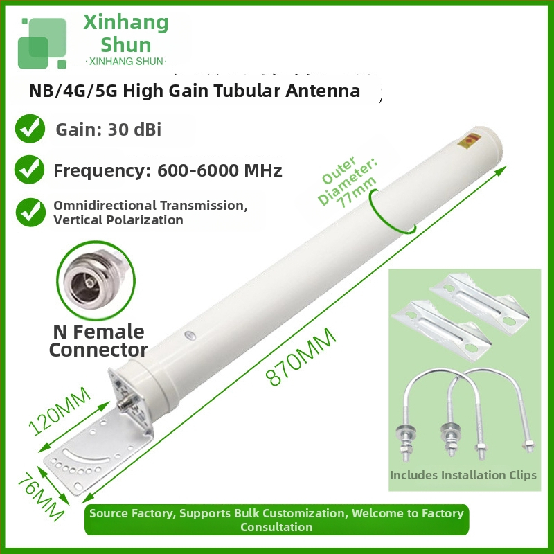 Nagy nyereségű hengeres antenna három hálózathoz – mobiltelefon jelerősítő, megnövelt vételi képesség