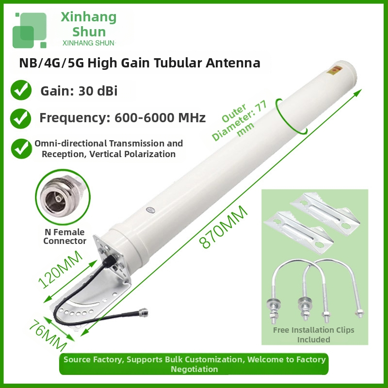 Nagy nyereségű hengeres antenna három hálózathoz – mobiltelefon jelerősítő, megnövelt vételi képesség