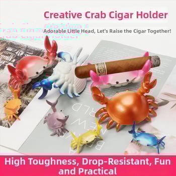 Στήριγμα πούρων – Καρτούν σχέδιο καβουριού, ρητίνη, χειροποίητο, δυνατότητα παραμετροποίησης