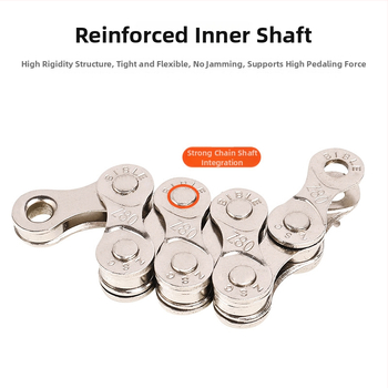 Meilong 002 reťaz na horské a cestné bicykle, kompatibilný s 8–11 rýchlosťami, kovová konštrukcia