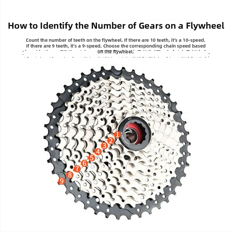 Meilong 002 reťaz na horské a cestné bicykle, kompatibilný s 8–11 rýchlosťami, kovová konštrukcia