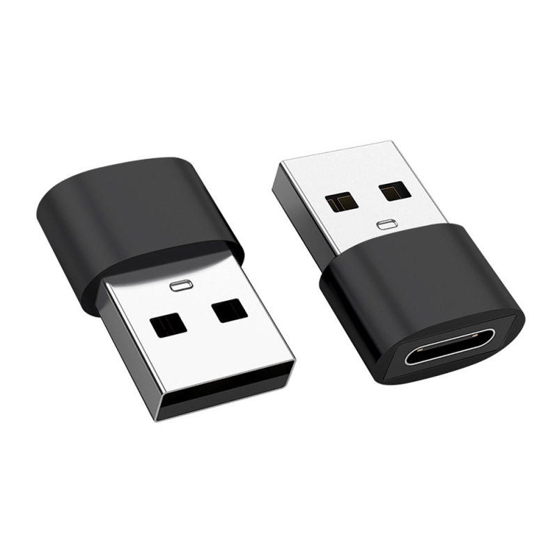 USB 2.0 A muški na USB-C ženski adapter za podatkovni kabel, aluminijska legura priključak, univerzalna kompatibilnost
