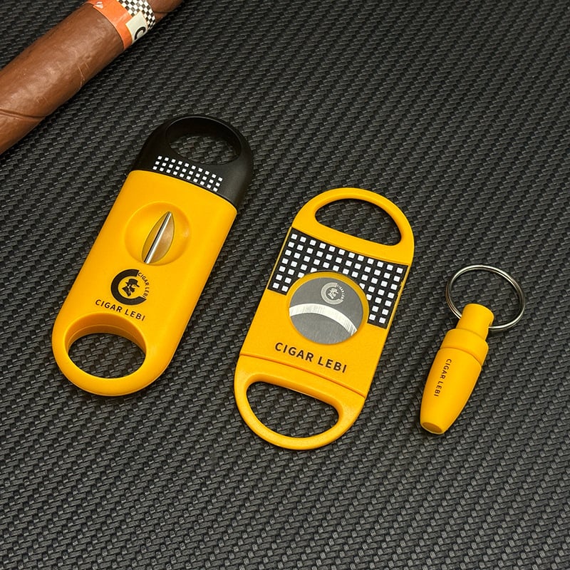 Σετ τριών ψαλιδιών για πούρα, από ανοξείδωτο χάλυβα, χειροποίητο, προσαρμόσιμο, μάρκα CIGARLEBI