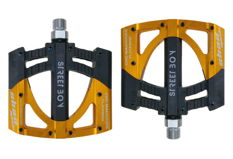 pedale SHANMASHI STREET BOY pentru biciclete de munte – nylon + aliaj de aluminiu, 3 rulmenți, compatibile cu bicicletele de munte