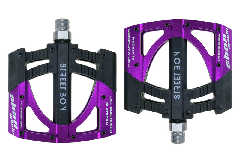 pedale SHANMASHI STREET BOY pentru biciclete de munte – nylon + aliaj de aluminiu, 3 rulmenți, compatibile cu bicicletele de munte