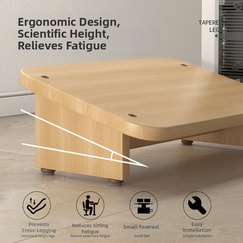 Podmetač za stopala ispod stola — ergonomski, protuklizni, moderni minimalistički stil, model N526, materijal ploča, prilagodljiv