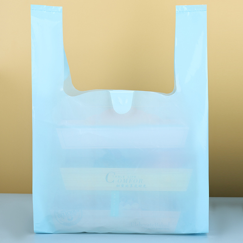 Μίας χρήσης παχυσμένη τσάντα τύπου γιλέκο - πλαστική συσκευαστική τσάντα για θαλασσινά, τρόφιμα, κρασί και αλκοολούχα ποτά, σούπερ μάρκετ | Προέλευση: Άνχουϊ