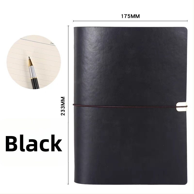 Bilježnica s otpuštajućim listovima, PU imitacije koža na omotu, Daolin papir 80 g, nehrđajući čelik veziva, model RPHYB-1