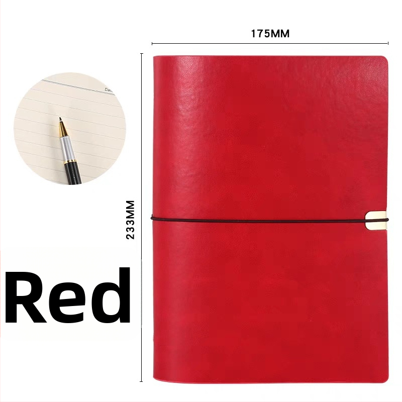 Bilježnica s otpuštajućim listovima, PU imitacije koža na omotu, Daolin papir 80 g, nehrđajući čelik veziva, model RPHYB-1