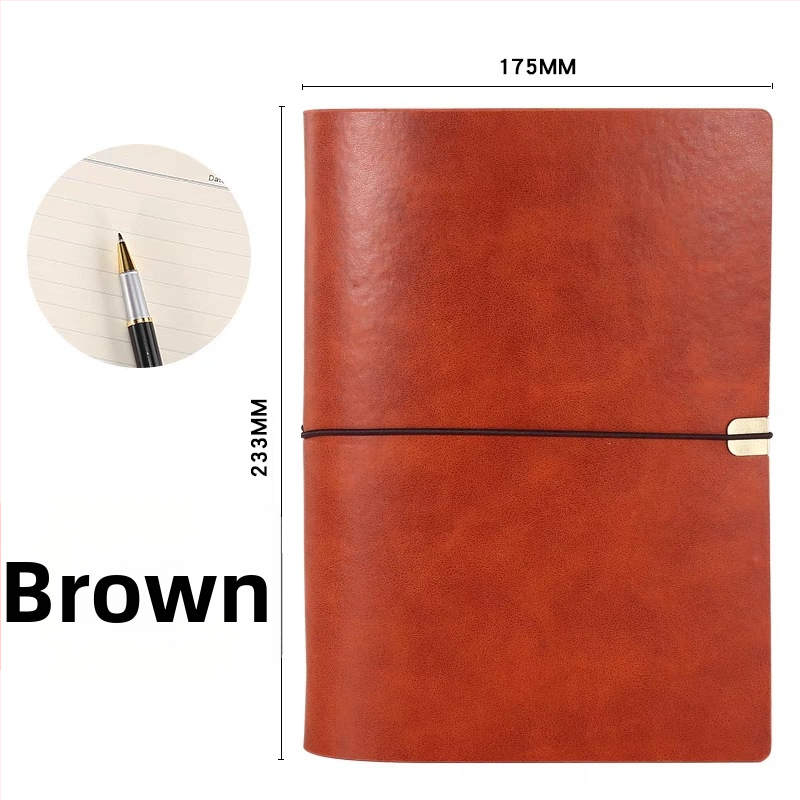 Bilježnica s otpuštajućim listovima, PU imitacije koža na omotu, Daolin papir 80 g, nehrđajući čelik veziva, model RPHYB-1