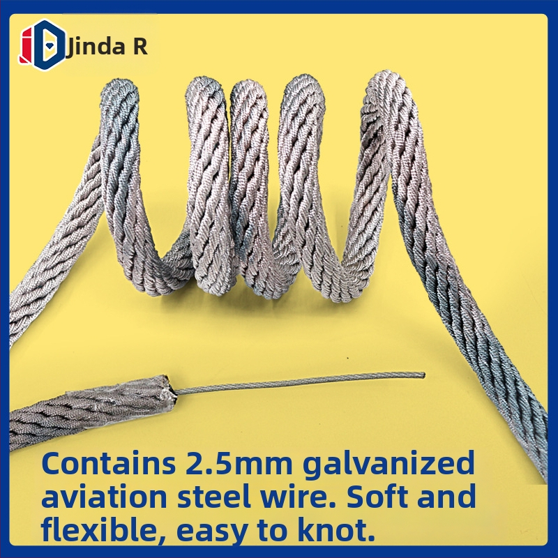 Vonku detská lezecká sieť s bezpečnostným lanom – nylon, závesná šnúrka a pozinkovaný letecký oceľový vodič, Národný štandard, vysoká pevnosť v ťahu, odolnosť voči opotrebeniu a poveternostným vplyvom