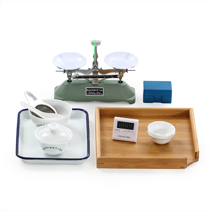 Set de degustare ceai porțelan pentru evaluare senzorială, Liangting, Dehua County, pentru 1 persoană, stil simplu