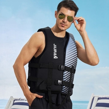 JIURAN JR-Q0130 Odrasla profesionalna prsluk za spašavanje, za surfanje, morski ribolov, plovidbu, windsurfing i vodne sportove, prilagodljiva