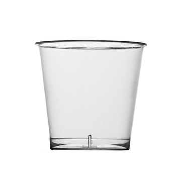 Jednokratna prozirna PS plastična čaša, 101–200 ml, okrugla