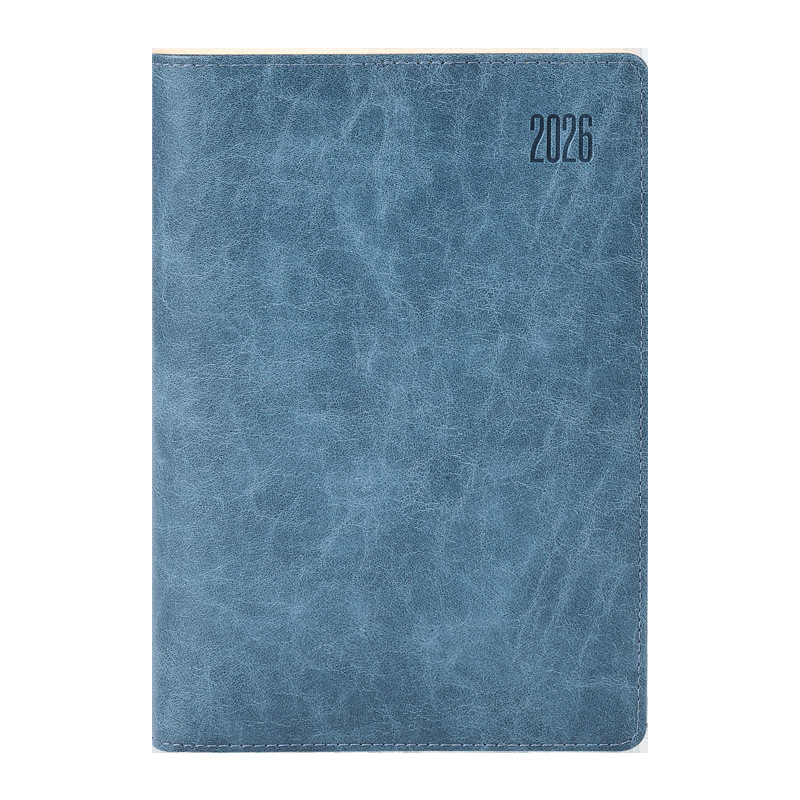 Caiet cu copertă PU, legare cusută, hârtie Dowling, 80 g/m², 100–200 pagini – planificare zilnică pentru 365 de zile