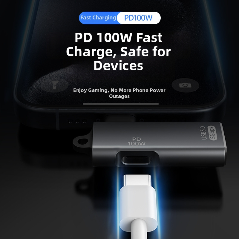 Adaptor Type-C la USB OTG cu alimentare PD — încărcare în timpul utilizării și suport pentru TV box extern