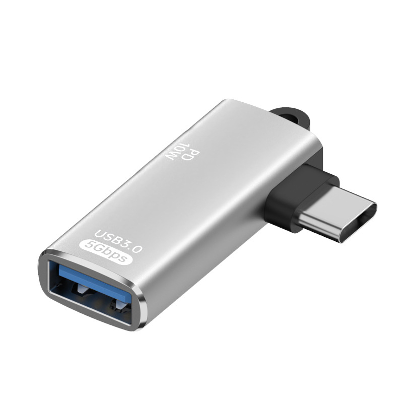 Adaptor Type-C la USB OTG cu alimentare PD — încărcare în timpul utilizării și suport pentru TV box extern