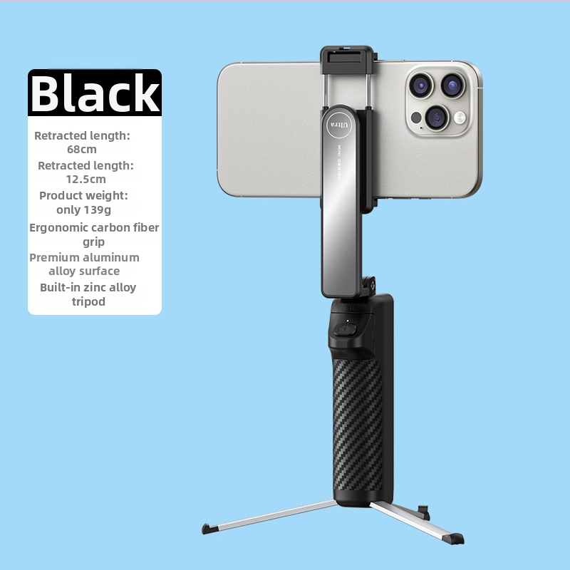 Χειρολαβή Bluetooth selfie stick με σταθεροποίηση, τηλεσκοπική, με τηλεχειριστήριο, σώμα από κράμα αλουμινίου-ABS