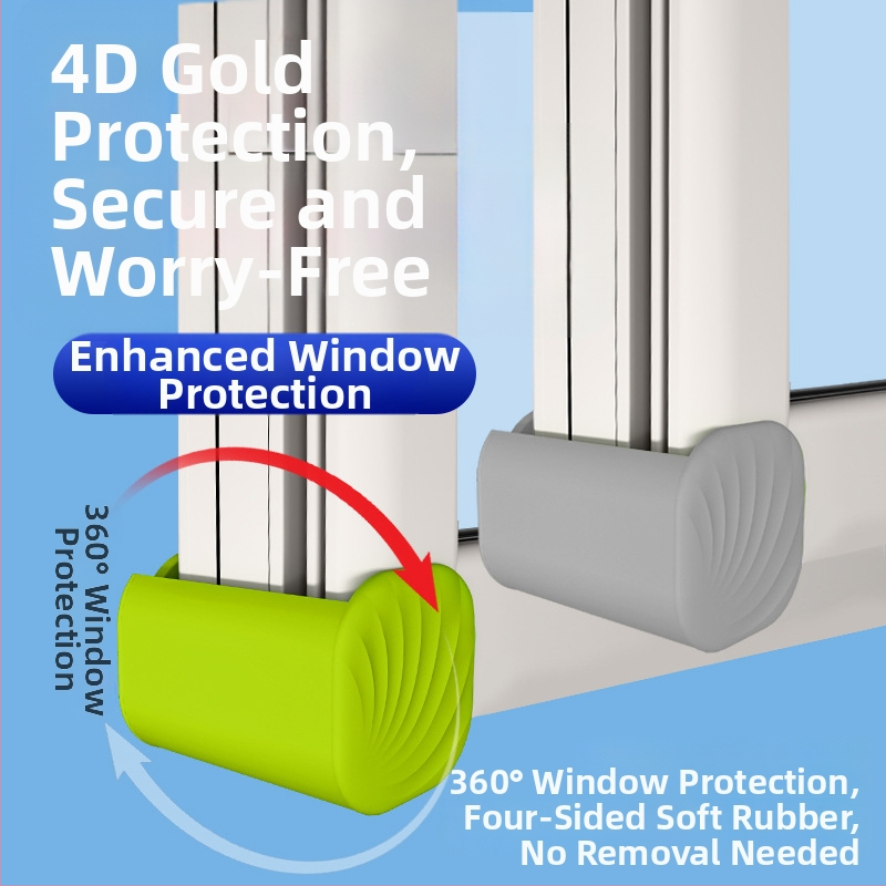 Ochranný roh okna, proti kolízii, odolný voči opotrebeniu, silikónový materiál, automatické resetovanie