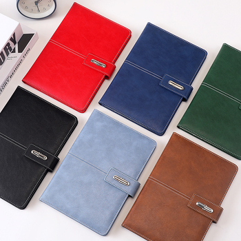 Bőrborítású notesz, vezeték nélküli kötés, Dowling papír 80 g, 100–200 oldal