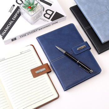 Bőrborítású notesz, vezeték nélküli kötés, Dowling papír 80 g, 100–200 oldal