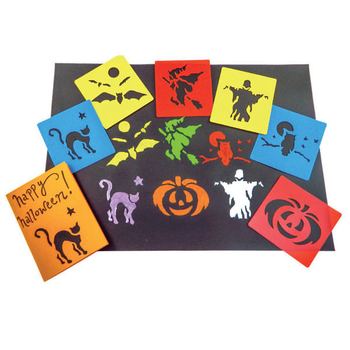 Jinyu plastični šabloni s izrezima za dječje crtanje — kukci, životinje, povrće, voće i božićni motivi; materijal: plastika; nije uvezeno; IP ovlaštenje: Ne